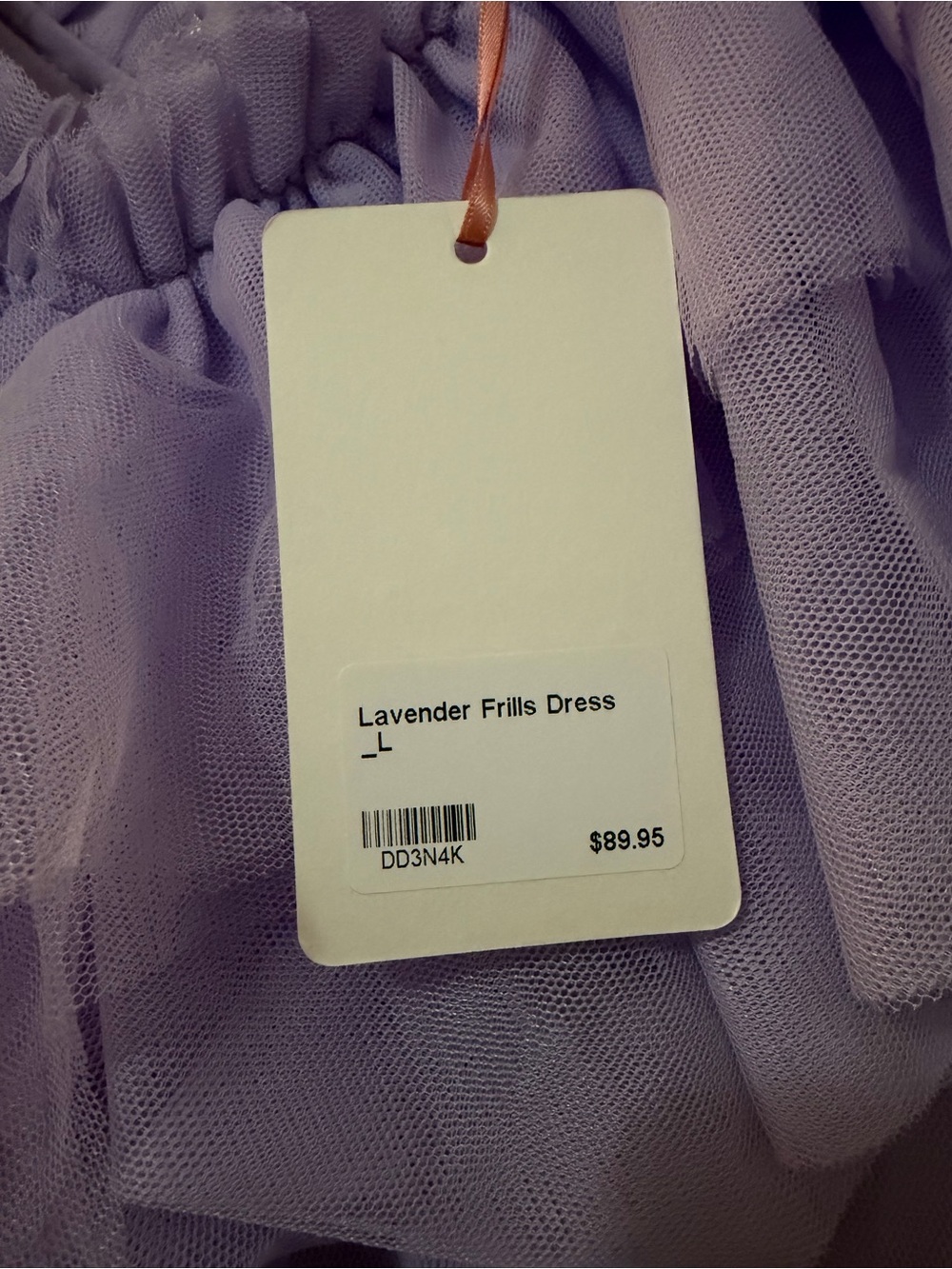 NWT Entro Ruffled Tulle V-Neck Tiered Mini Dress in Lavender - Picture 2 of 9